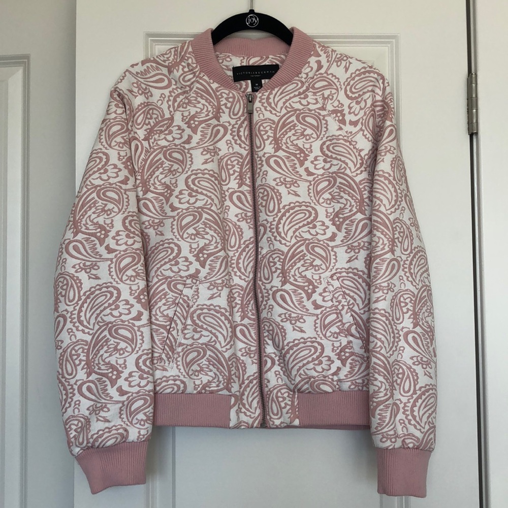 Victoria Beckham Paisley Bomber Jacket